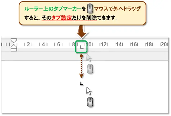 【Word タブ設定】
