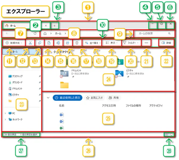 【画面構成と各部名称】