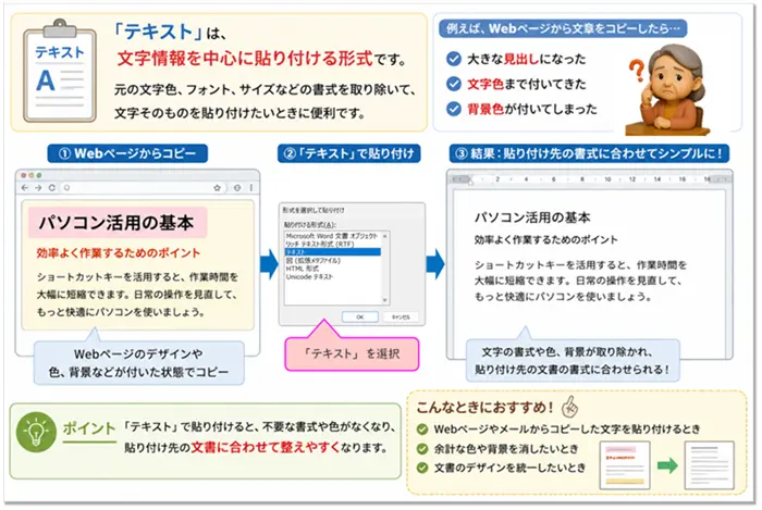 【Word:形式を選択して貼り付け】
