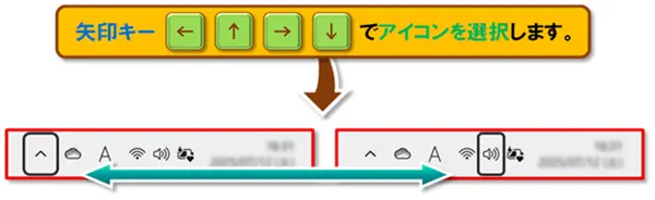 ショートカットキー【Windows キー+B】