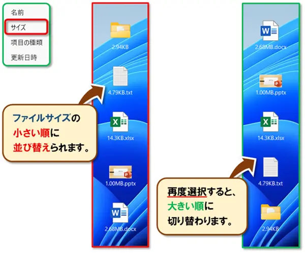 ショートカットキー【Windows キー+D】