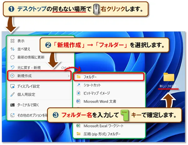 ショートカットキー【Windows キー+D】