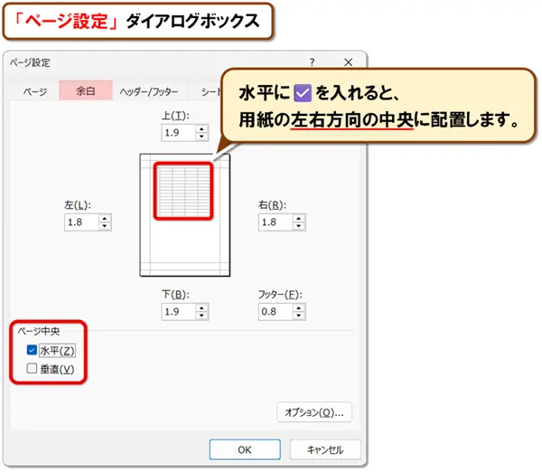 【余白の設定・変更】