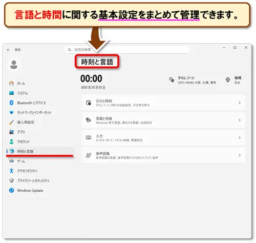 ショートカットキー【Windows キー+I】