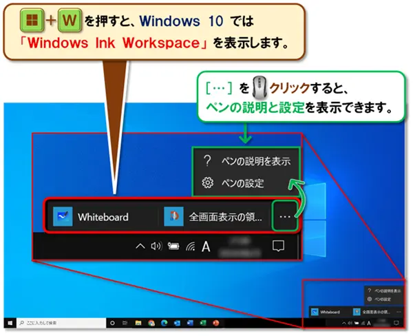 ショートカットキー【Windows キー+W】