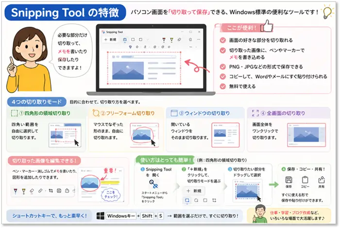 ショートカットキー【Windows キー+W】