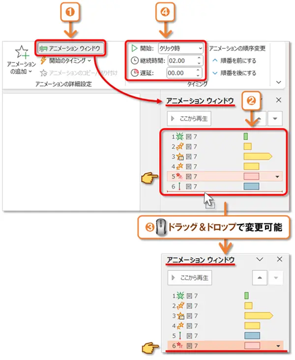【PowerPoint アニメーションの作り方】