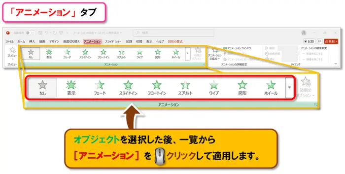 【PowerPoint アニメーションの作り方】
