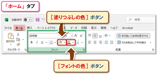 【Excel：フォント設定】