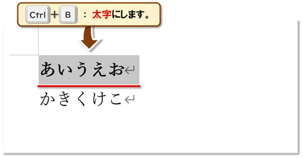 【Word：ショートカットキー練習】